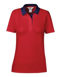 Another great option from our polo t-shirt range with contrast styles! These ladies double pique polo can be customised with embroidery or print making these an ideal option for your company workwear, uniform or club gear! These ladies branded double pique polo t-shirts are available in a great range of sizes and super stand out colours!