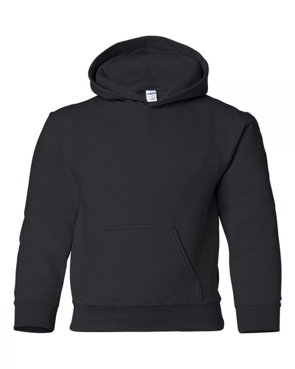 This heavy blend Kids hoodie comes in a range of sizes and stand out colours to suit your requirements! You choose the colour and we will custom embroider your company or club logo or brand name! These branded air jet spun yarn kids hoodies with set in sleeves are an essential addition to your club or company collection!