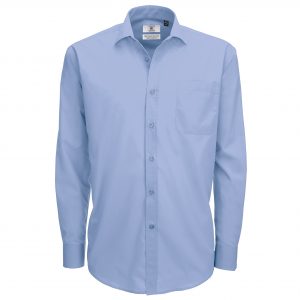 These Men's smart long sleeve comfortable and durable shirts are available in five great colours. You choose the colour and we will custom embroider your brand name or company logo. These branded men's long sleeve shirts are a smart addition to your corporate workwear or company uniform collection!