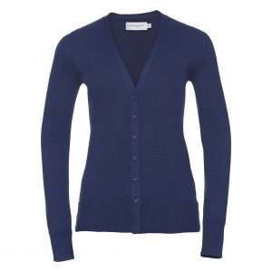 This easy care, classic fit ladies V-neck cardigan is available in a range of sizes and five great colours to suit your requirements! We can custom embroider your company logo or brand name, making these branded ladies cotton blend knitted cardigans a great option for your corporate workwear or company uniform collection!