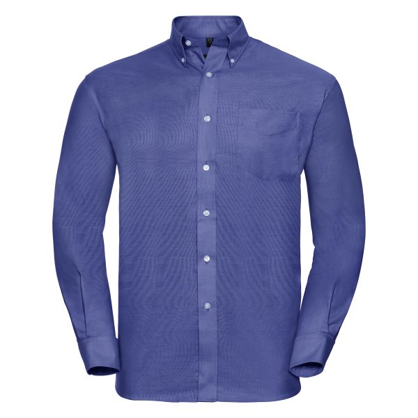 This men's long sleeve easy care oxford shirt is available in 6 great colours and a range of sizes too! You choose the colour and we will custom embroider your brand name or company logo. These branded men's classic fit shirts are a smart addition to your corporate workwear or company uniform collection!