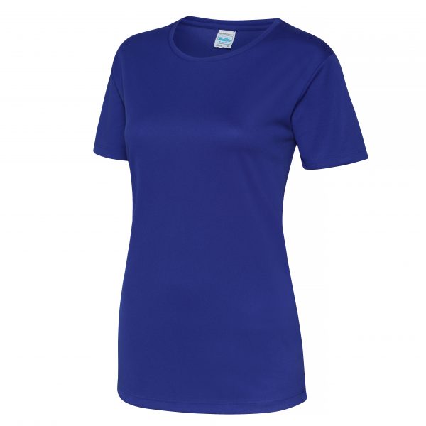 This girlie fit t-shirt with quick drying properties is another great option for your customised teamwear clothing. Available in a range of sizes and stand out electric colours, this ladies printed tee is a must for your branded company workwear or club gear collection!
