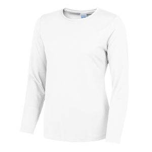 This long sleeve ladies t-shirt with quick drying properties is another great option for your customised teamwear clothing. Available in a range of sizes and stand out electric colours, this ladies long sleeve printed tee is a must for your branded corporate workwear or club gear collection!