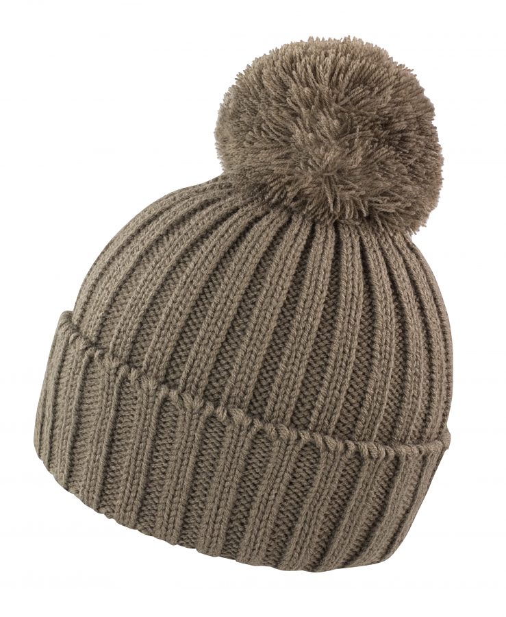 Knitted Hat With Pom (6 colours) | Custom Embroidery