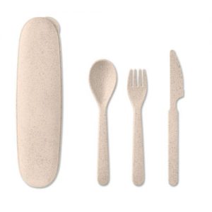 Eco Friendly Cutlery Set printed with your brand name or company or schools logo