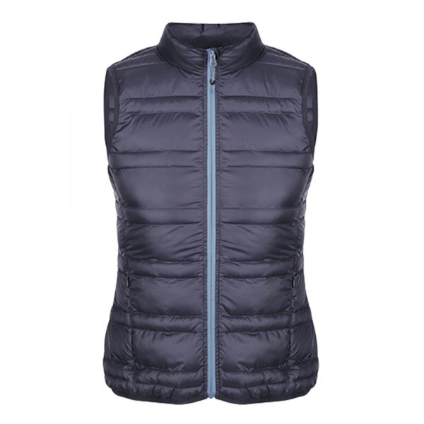 Ladies stylish lightweight bodywarmer customised with your brand name or company logo.