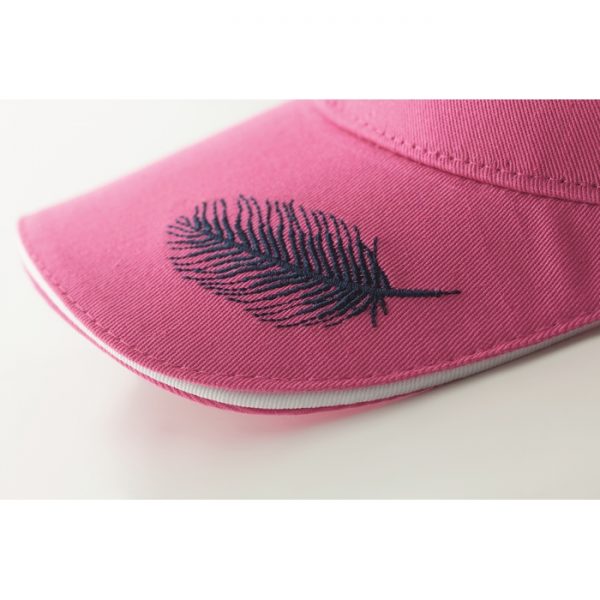 Peak cap with embroidery
